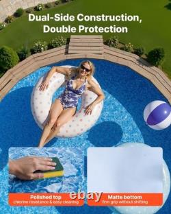 15ft Round Overlap Pool Liner for 54in Wall, Premium Above Ground Swimming Pool