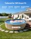15ft Round Pool Liner Overlap Above Ground, 54 Wall, Premium Vinyl