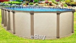 15x24 Oval 54 High Melenia Above Ground Swimming Pool with 25 Gauge Liner