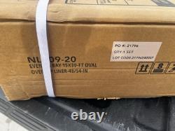 15x30' Bluewave Oval Standard 48/54 Deep Pool Gauge Overlap Liner In Blue