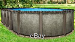 15x30 Oval 54 Saltwater LX Above Ground Salt Swimming Pool with 25 Gauge Liner