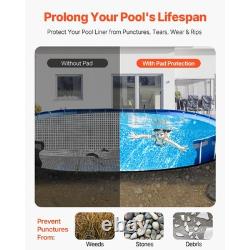 15x30 ft Oval Pool Liner Pad for Above Ground Pools Prevents Punctures Pool Mat