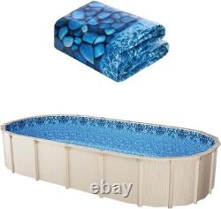 15x30 ft UV-Resistant U-Bead Pool Liner for Above Ground Pools Safe & Stylish