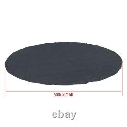 16 FT Round Pool Liner Pad For Above Ground Pools Durable Under Pool Mat Black