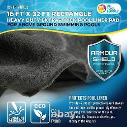 16-Foot x 32-Foot Rectangle Heavy Duty Pool Liner Pad Above Ground Swimming Pool