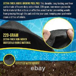 16-Foot x 32-Foot Rectangle Heavy Duty Pool Liner Pad Above Ground Swimming Pool