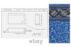16' x 24' Rectangle 4' Flat Bottom Swimming Pool Liner for use with Kayak Pools