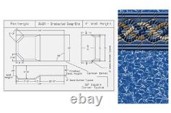 16' x 24' Rectangle 5½' Deep End Swimming Pool Liner for use with Fanta-SeaT Pool