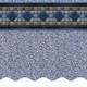 16' x 24' x 52 Oval Unibead Above Ground Swimming Pool Liner
