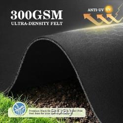 16FT Heavy Duty Pool Liner Pad Black for Above Ground Pools 300GSM
