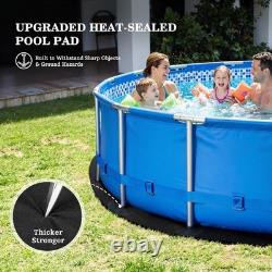 16FT Heavy Duty Pool Liner Pad Black for Above Ground Pools 300GSM