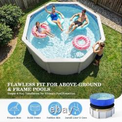 16FT Heavy Duty Pool Liner Pad Black for Above Ground Pools 300GSM