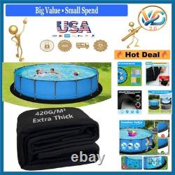 16ft Thick Round Pool Liner Pad for Above Ground Pools Puncture Proof