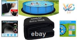 16ft Thick Round Pool Liner Pad for Above Ground Pools Puncture Proof