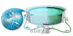 16in1 SWIMMING POOL INTEX 305cm 10ft Garden Round Frame Ground Pool + PUMP SET