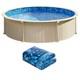 18' Above Ground Swimming Overlap Blue Pool Liner, Round for 54 Steel Wall