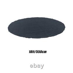 18 FT Aboveground Round Thick Swimming Pool Floor Pad Above Ground Liner Black