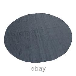 18 FT Aboveground Round Thick Swimming Pool Floor Pad Above Ground Liner Black