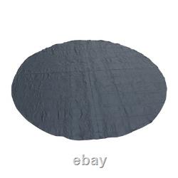 18 FT Aboveground Round Thick Swimming Pool Floor Pad Above Ground Liner Black