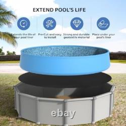 18-Foot Pool Liner Pad, Round Pool Liners for Above Ground Pools, Pool Mat