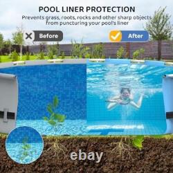 18-Foot Pool Liner Pad, Round Pool Liners for Above Ground Pools, Pool Mat