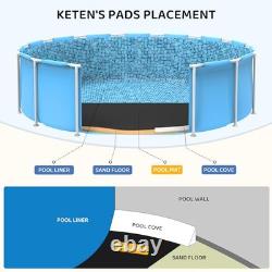 18-Foot Pool Liner Pad, Round Pool Liners for Above Ground Pools, Round 18FT