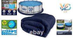 18-Foot Pool Liner Pad for Above Ground Pools Puncture Protection Durable Geo