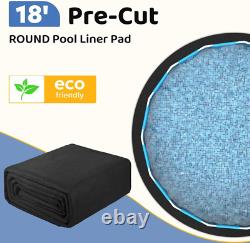 18-Foot Pool Liner Pad, round Pool Liners for above Ground Pools, Pool Mat Made