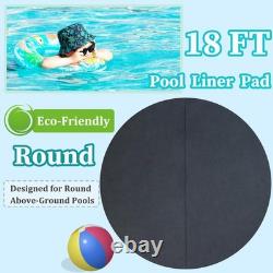 18 Ft Pool Liner Pad, Round Pool Liners for Above Ground Swimming Pools, Dura