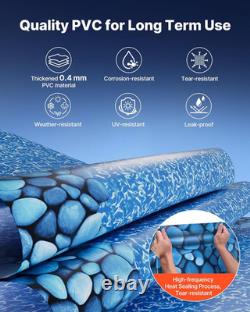 18-Ft round above Ground Pool Liner, Overlap Pool Liners, Thickend Upgraded Gaug