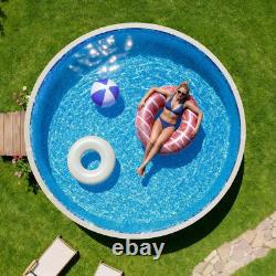 18-Ft round above Ground Pool Liner, Overlap Pool Liners, Thickend Upgraded Gaug