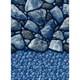 18' Round 48/52 Boulder Beach Overlap Replacement Pool Liner 20 ga