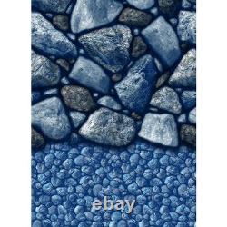 18' Round 48/52 Boulder Beach Overlap Replacement Pool Liner 20 ga