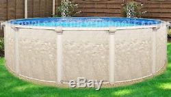 18 Round 52 High Cameo Above Ground Swimming Pool with 25 Gauge Liner