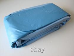 18' Round Blue Overlap Liner for Above Ground Swimming Pool, 20yr Warranty