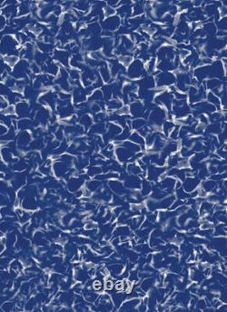 18' Round Pool Liner 56 Overlap, Crystal Pattern, Ocean Blue Water Products