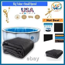 18' Round Pool Liner Pad for Above Ground Pools Black Durable Geotextile
