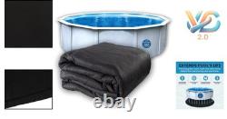 18' Round Pool Liner Pad for Above Ground Pools Black Durable Geotextile