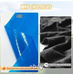 18' Round Pool Liner Pad for Above Ground Swimming Pools Blue Pool Mats Durable