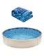18-ft Round Above Ground Pool Liner, Unibead Pool Liners, Standard Gauge, 52inch