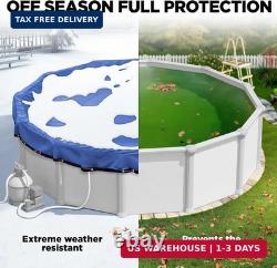 18 ft Round Heavy Duty Winter Pool Cover, Royal Blue, Above Ground Pool