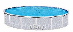 18 ft Round Kensington Swimming Pool W / Liner & Deluxe Widemouth Skimmer