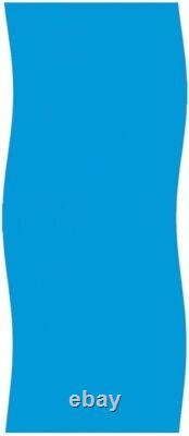 18-ft. Round Overlap Above Ground Pool Liner Solid Blue 25-Gauge