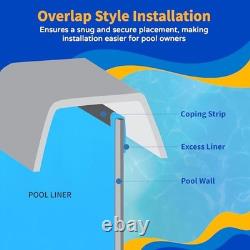 18-ft x 33-ft Overlap Oval Pool Liner for Above-Ground Steel Wall Pools