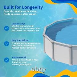 18-ft x 33-ft Overlap Oval Pool Liner for Above-Ground Steel Wall Pools