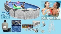18 x 33 Oval 52 Above Ground Swimming Pool Complete Package with Pump Liner +