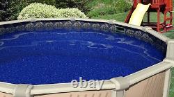 18' x 33' Oval Manor Beaded Swimming Pool Liner For Esther Williams 25 Gauge