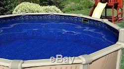18' x 33' x 54 Oval Unibead Crystal Above Ground Swimming Pool Liner 25 Gauge
