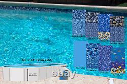 18' x 34' Oval 30 Gauge Overlap Swimming Pool Liner (Choose Pattern)