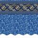 18' x 34' x 52 Oval Unibead 25 Gauge Above Ground Swimming Pool Liner